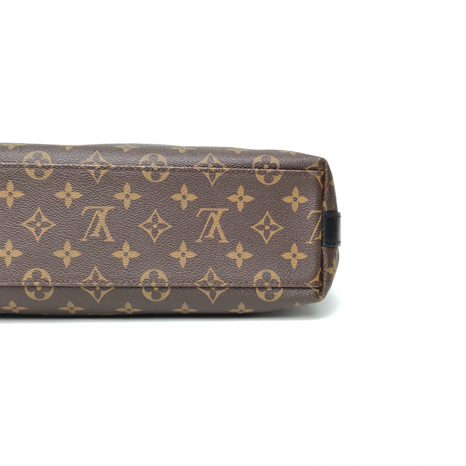 *LOUIS VUITTON Monogram PVC 2015 kitan Vertical Handheld Briefcase Pochette Metis-Hana Vintage