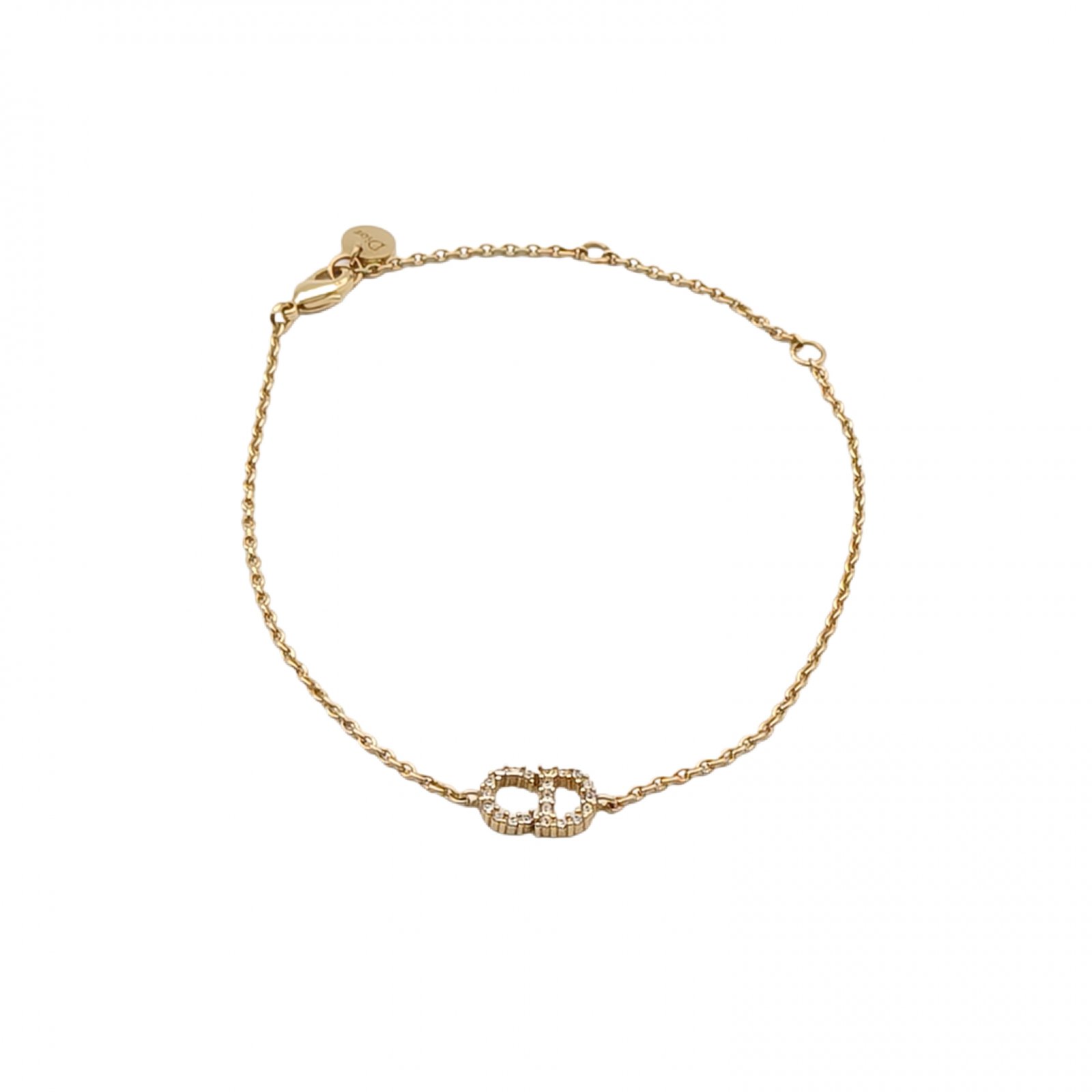 DIOR CD Crystal Bracelet Alloy-Hana Vintage