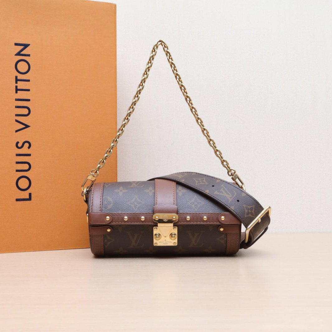 *LOUIS VUITTON PAPILLON Chain Barrel Bag-Hana Vintage