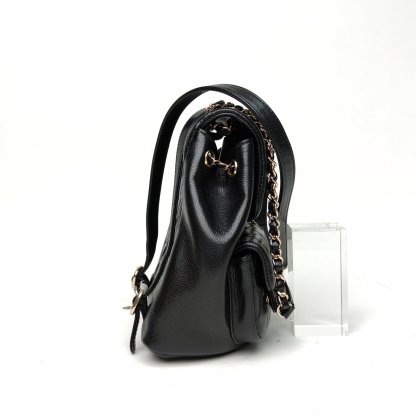 *CHANEL Duma Drawstring Flap Backpack with Two Pockets-Hana Vintage