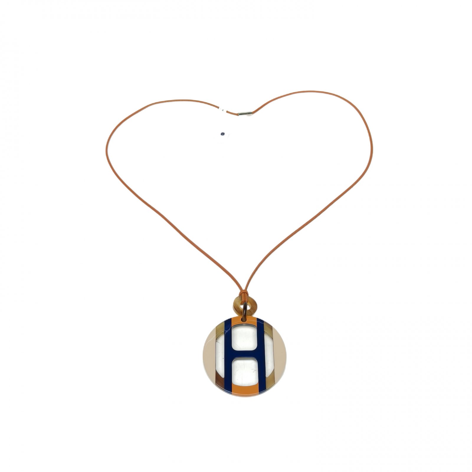 HERMES H Equipe Necklace Sweater Chain /