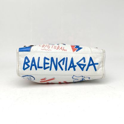 *BALENCIAGA CLASSIC CITY Motorcycle Bag Small 30 Griffiti-Hana Vintage
