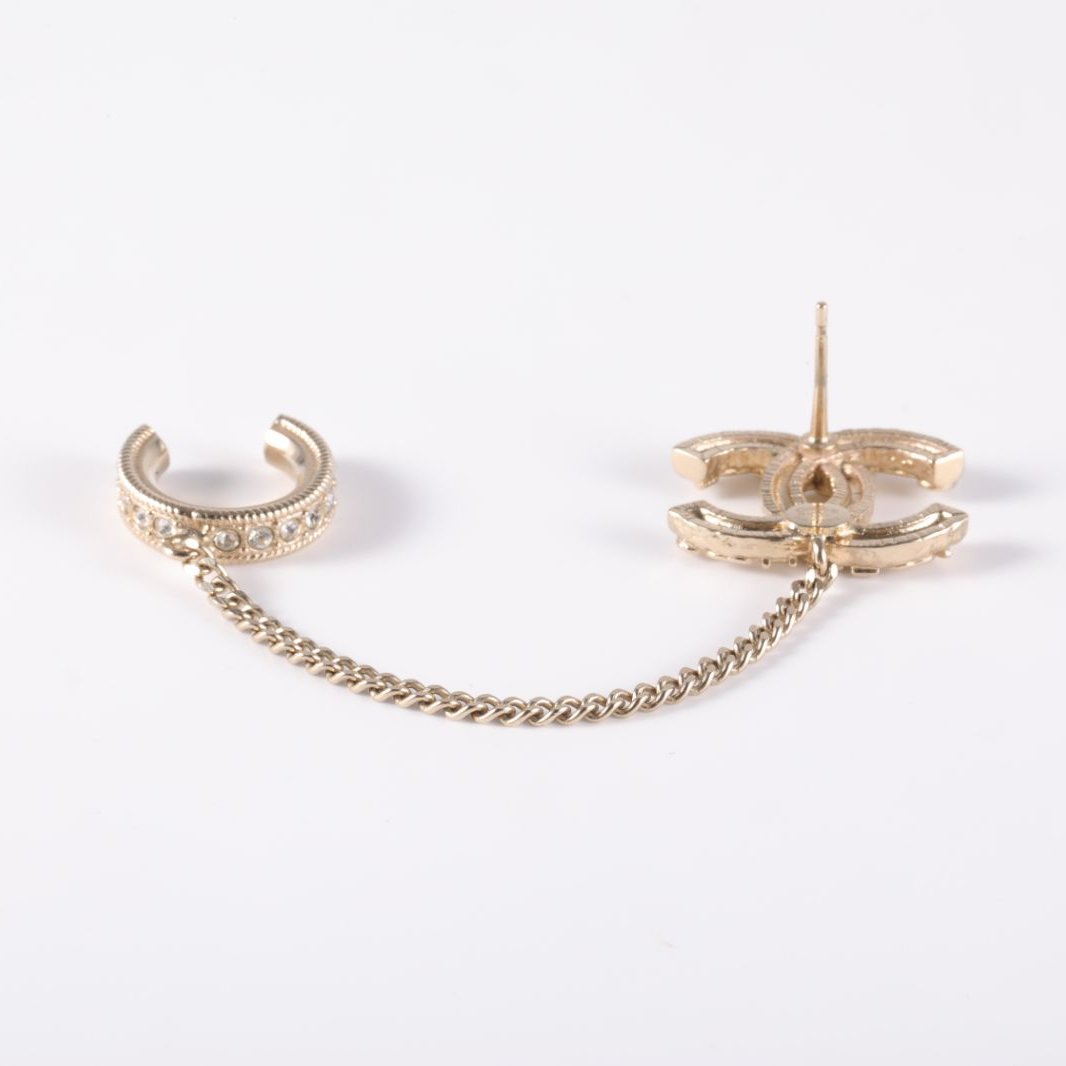 CHANEL 21V Chanel Single Earring Ear Chain with Clip-on Alloy