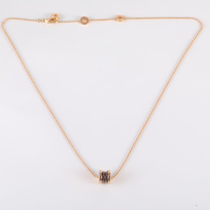 BVLGARI B.ZERO1 Serpenti Viper necklace 18K Rose Gold,Titanium-Infused Ceramic-Hana Vintage