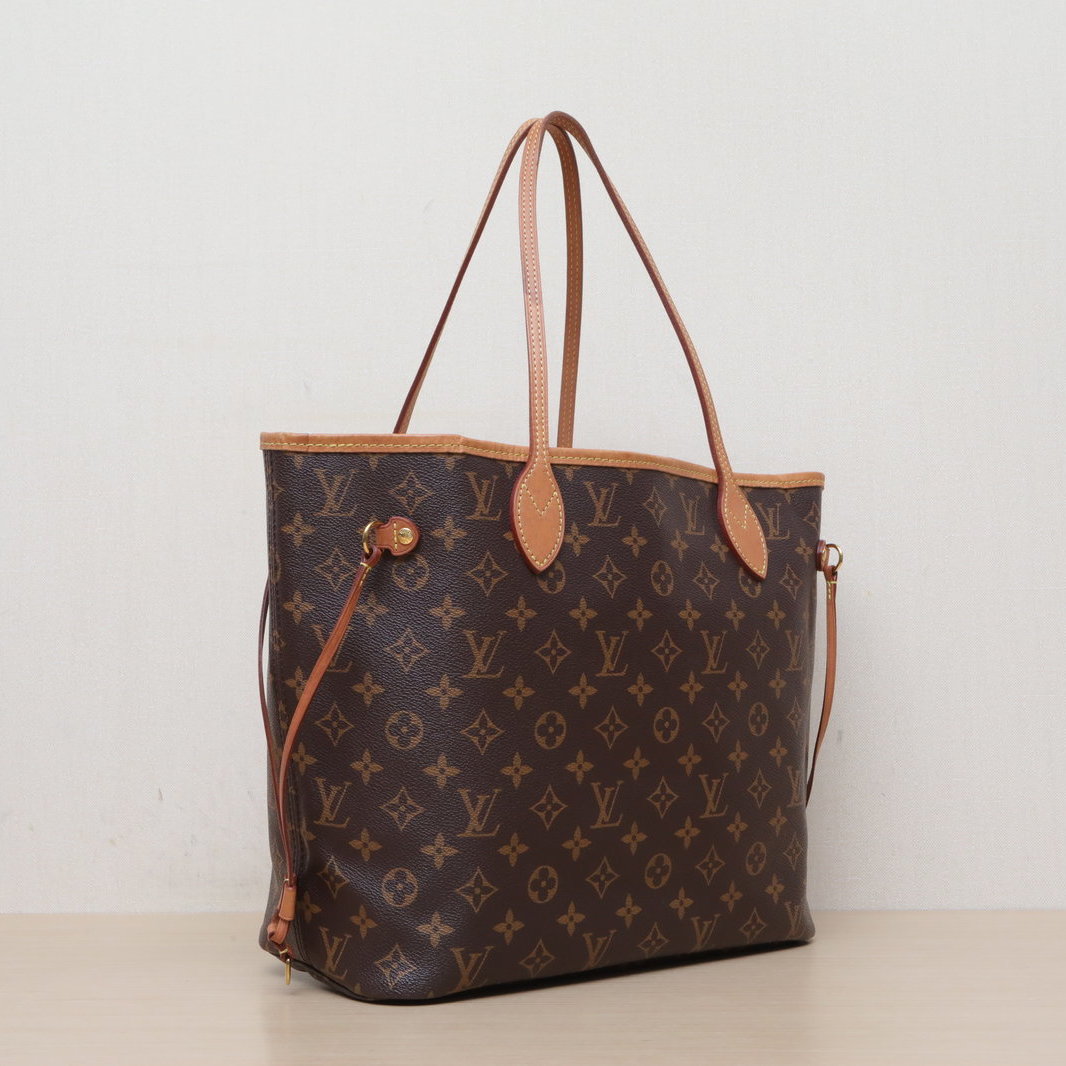 *LOUIS VUITTON Neverfull Medium 31 with Detachable Pouch and Red Lining-Hana Vintage