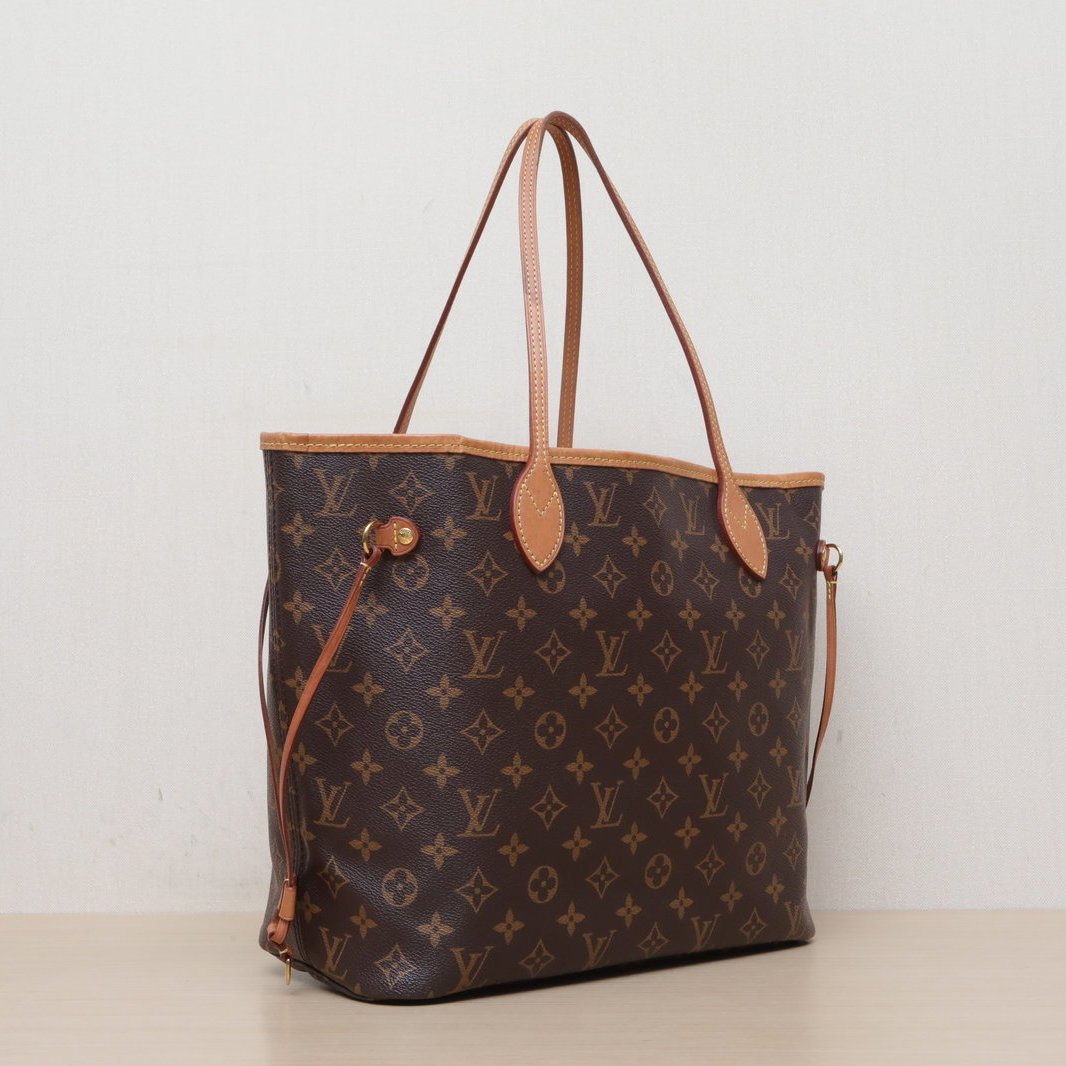 *LOUIS VUITTON Neverfull Medium 31 with Detachable Pouch and Red Lining-Hana Vintage