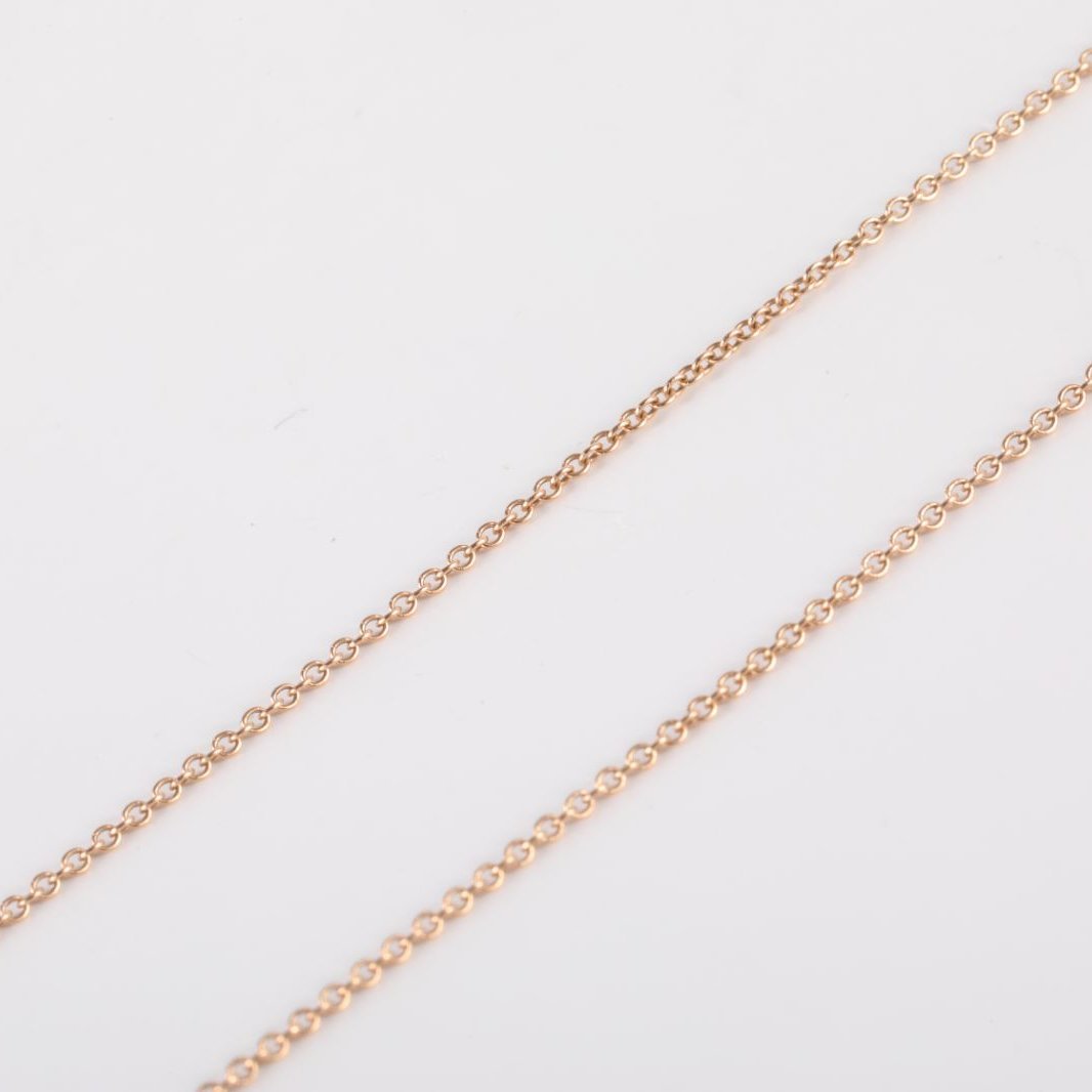 *TIFFANY&CO Tiffany T Smile Necklace Small Size Full Diamonds 18K Rose Gold,Diamond