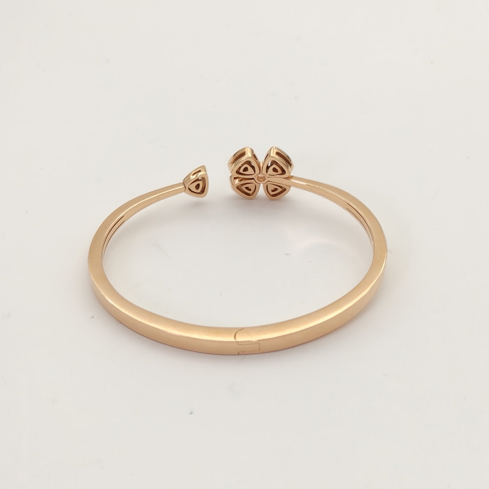 BVLGARI Rose Gold Fiorever Collection Full Diamond Open Bracelet S 18K 18K Rose Gold,Diamond-Hana Vintage