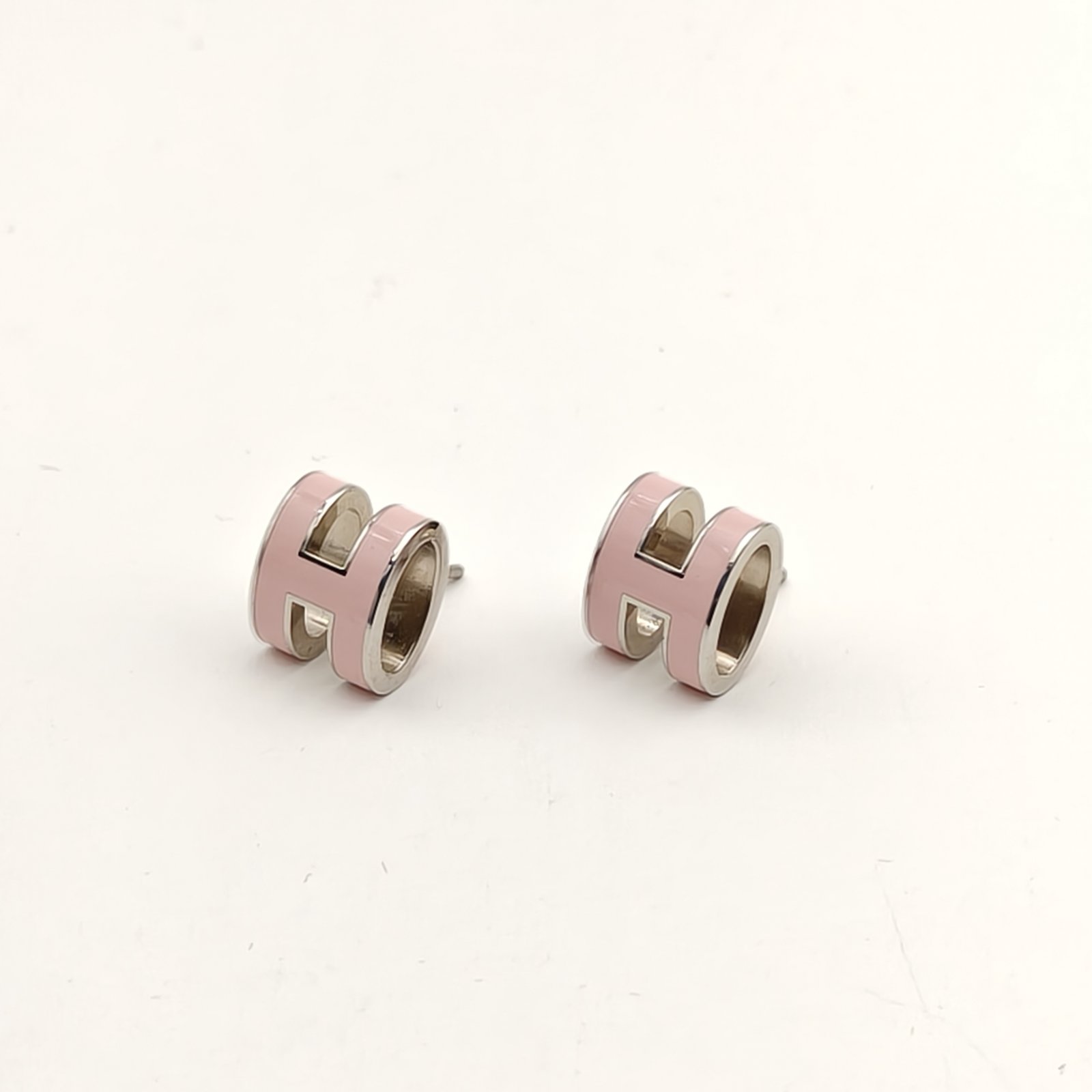 HERMES Pop H Earrings Small Alloy