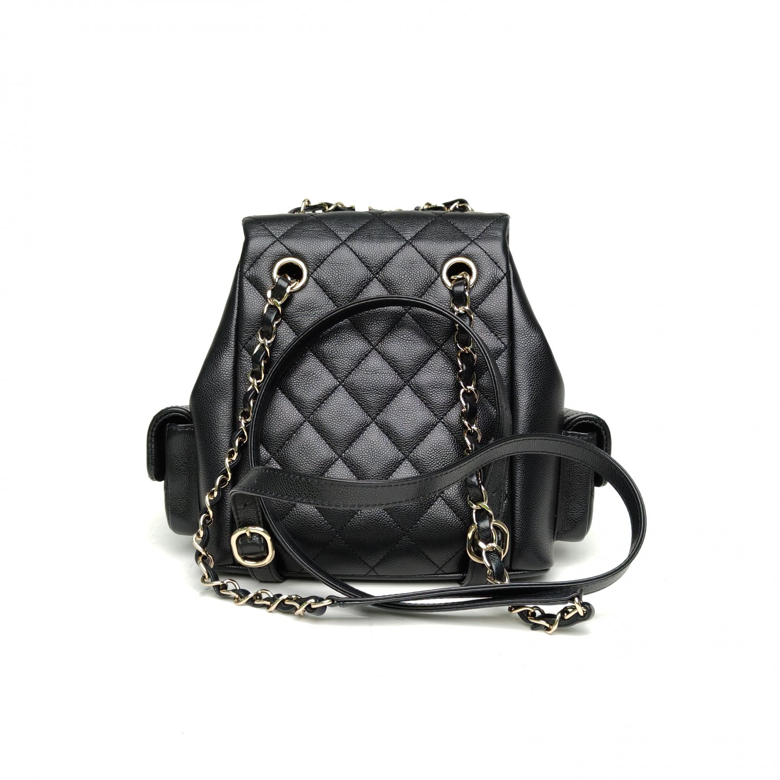 *CHANEL 23K Cargo Duma Tank Backpack Large 21cm-Hana Vintage