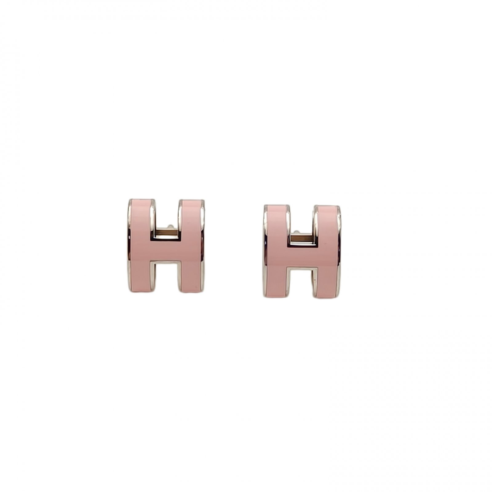 HERMES Pop H Earrings Small Alloy