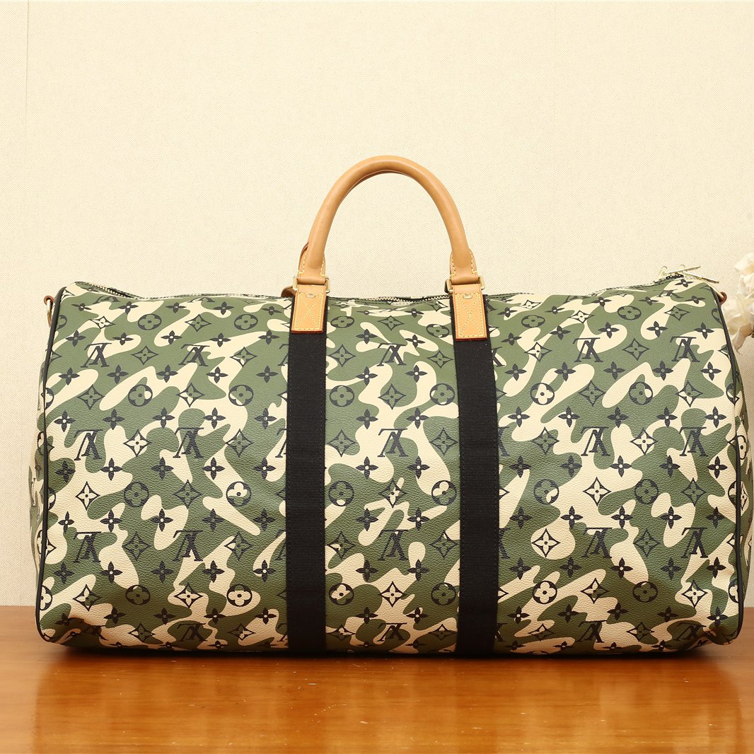 LOUIS VUITTON Vintage Takashi Murakami Camouflage Keep all 55
