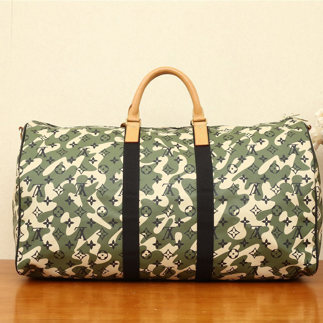 LOUIS VUITTON Vintage Takashi Murakami Camouflage Keep all 55