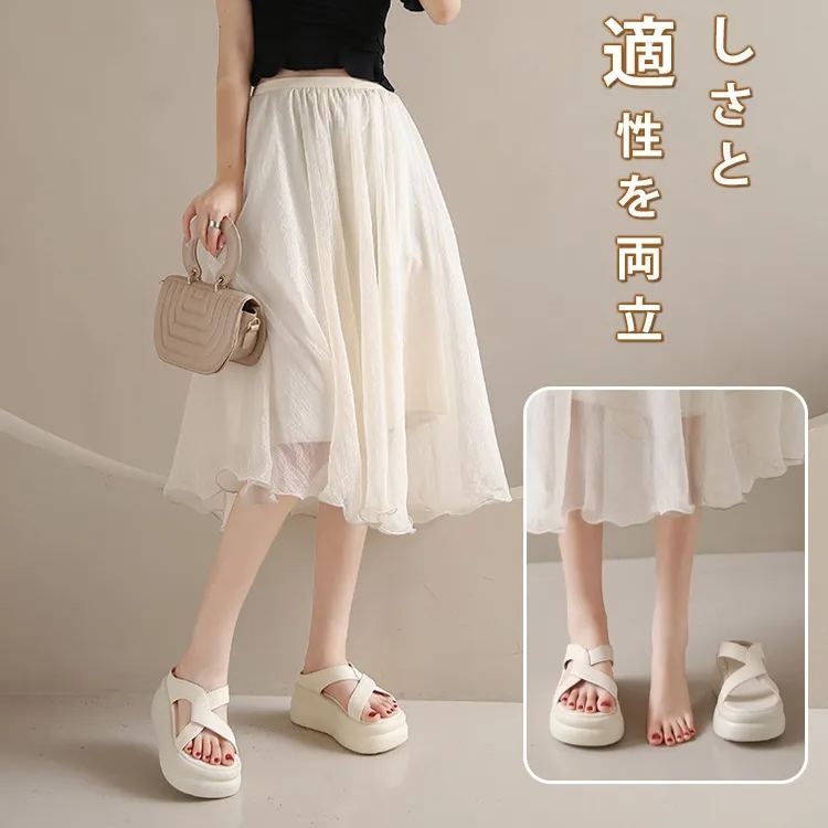 コーデしやすい厚底サンダル