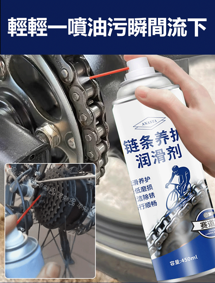 【十年老鏽一滴沒】機車鏈條潤滑養護劑