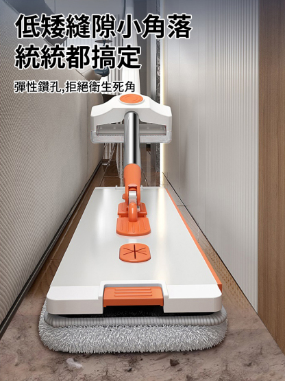 無需手洗一拖淨鋁合金乾濕兩用平板拖把