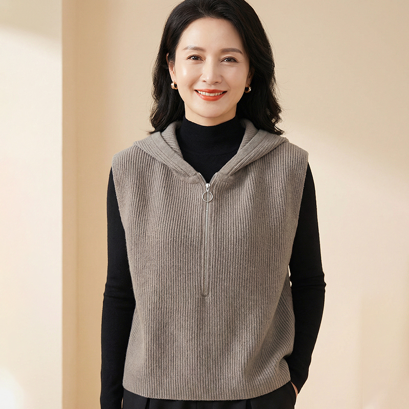 【年輕20歲】氣質顯瘦連帽馬甲