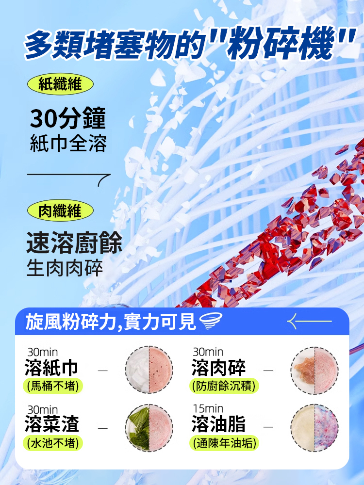 100%強力溶解管路疏通泡泡粉