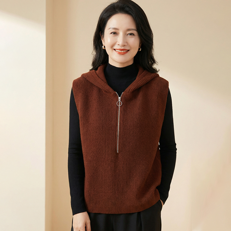 【年輕20歲】氣質顯瘦連帽馬甲