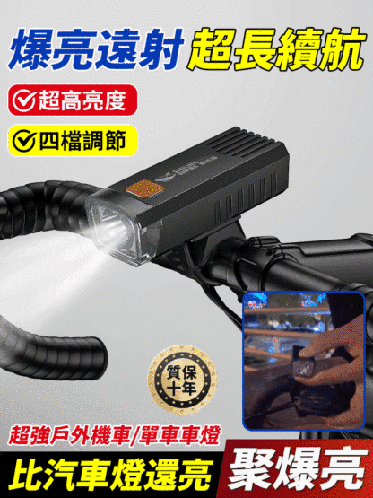 德國超強戶外機車單車車燈
