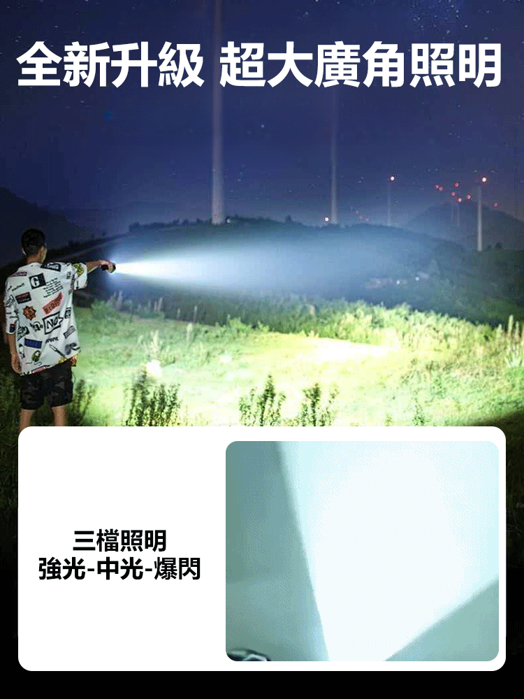 充電變焦手電筒