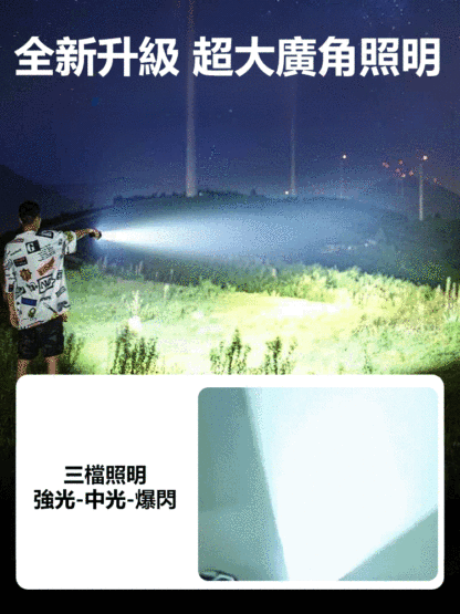 充電變焦手電筒
