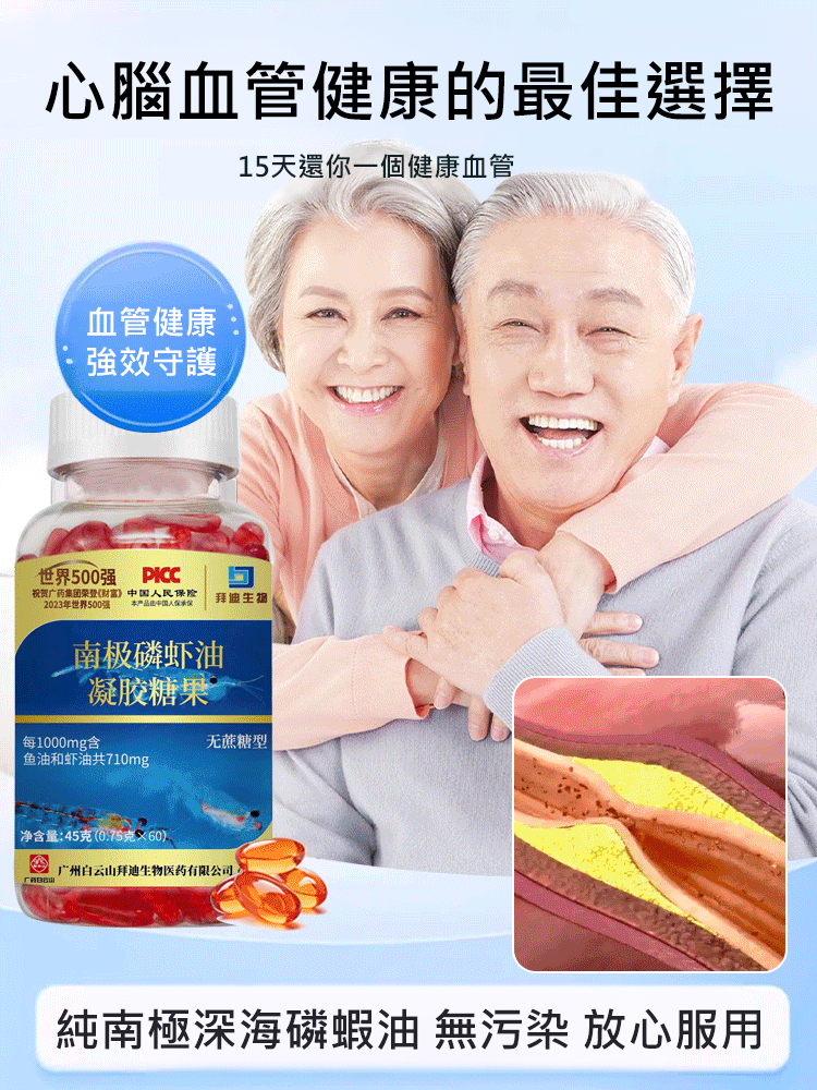 【15天還你一個健康血管】南極磷蝦油膠囊