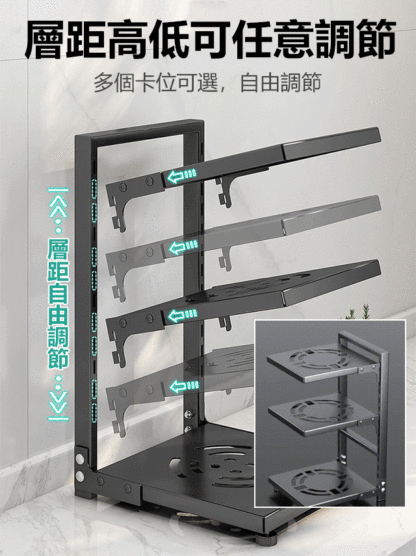 歐式現代多層廚房收納架