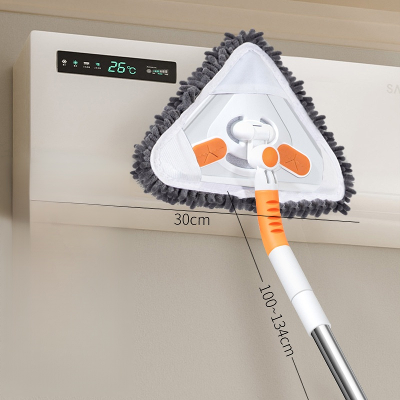 多功能三角太陽花除塵清潔拖把