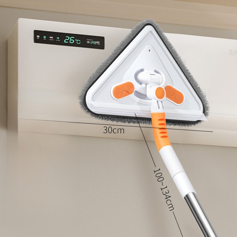 多功能三角太陽花除塵清潔拖把