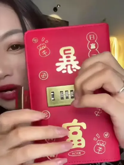 暴富密碼鎖現金錢夾