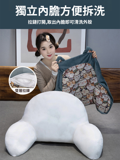 復古ins風床頭靠墊軟包護腰靠枕