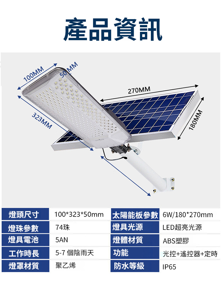 【0電費】航空三面光電太陽能路燈