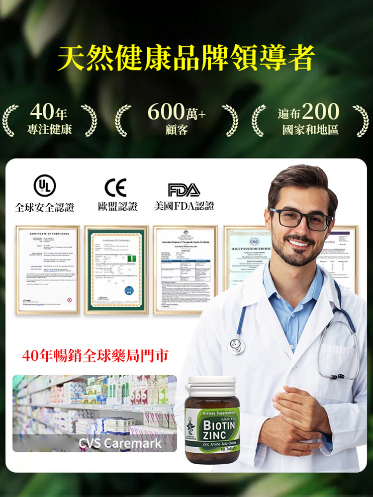 【泰國熱賣中】防脫神器補鋅片