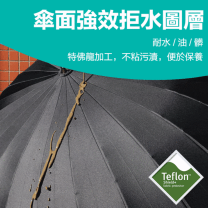 雙層高爾夫雨傘全纖維長柄
