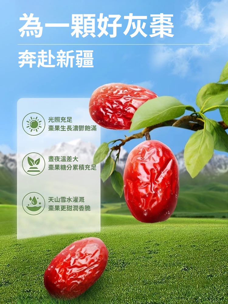 【去皮不卡嗓】特級無核虎皮灰棗