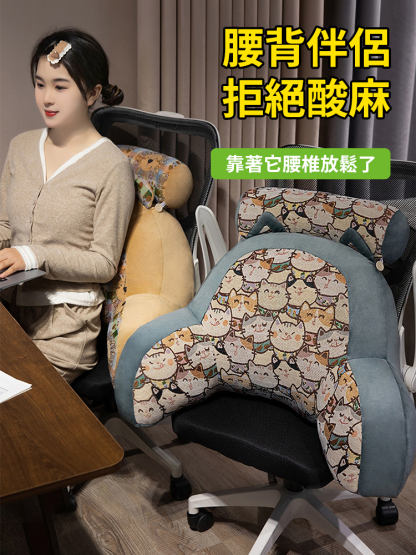 復古ins風床頭靠墊軟包護腰靠枕