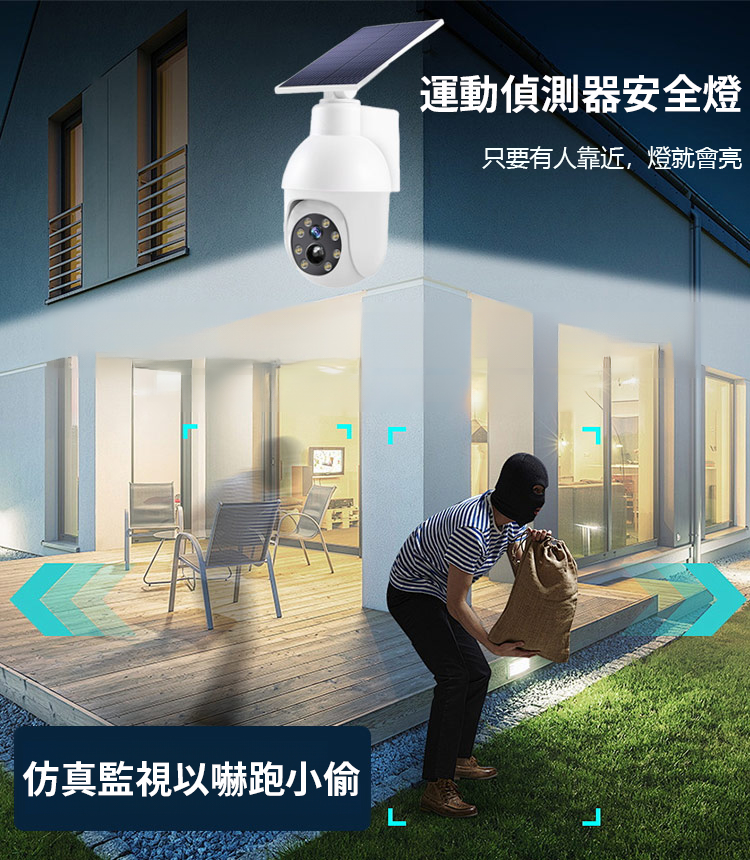 模擬監視攝影機路燈