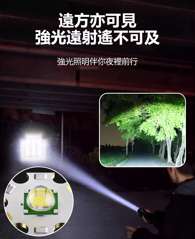 雙電弧防身手電筒