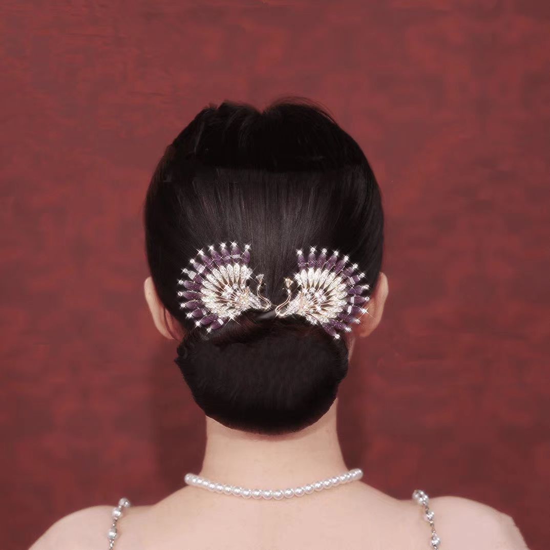 【孔雀開屏】天使之翼輕奢優雅盤髮器