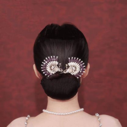 【孔雀開屏】天使之翼輕奢優雅盤髮器