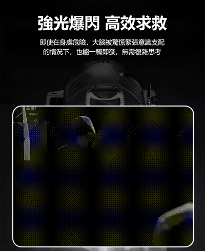 雙電弧防身手電筒