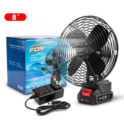 【超長續航】免佈線鋰電池風扇
