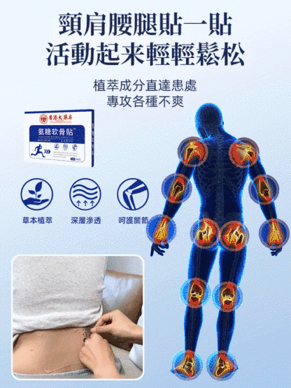 香港大藥房氨糖軟骨貼