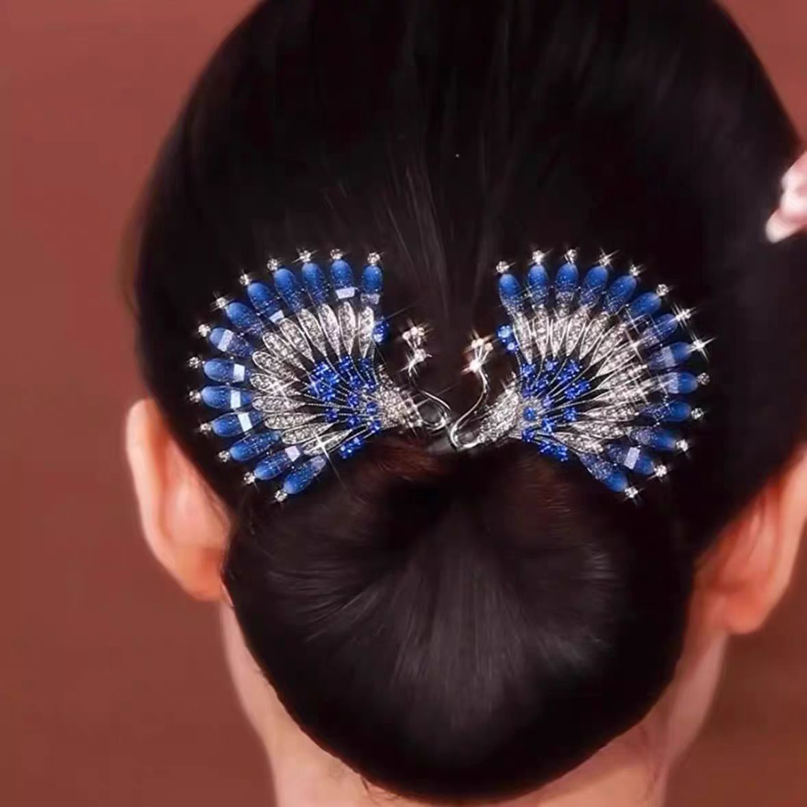 【孔雀開屏】天使之翼輕奢優雅盤髮器