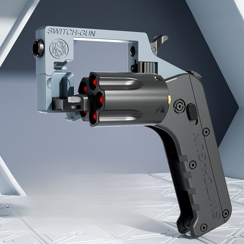 【2024全新升級】折疊左輪發射器