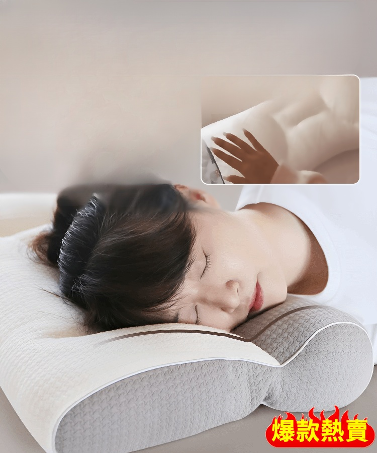 提升睡眠護頸椎舒適鵝絨枕
