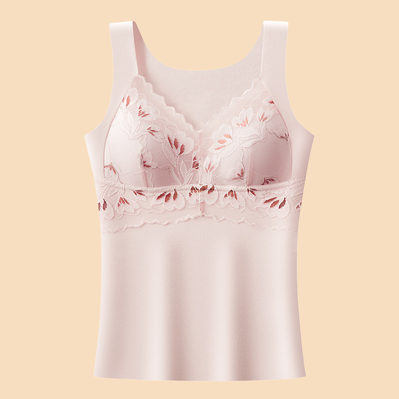 新款德絨塑胸保暖背心