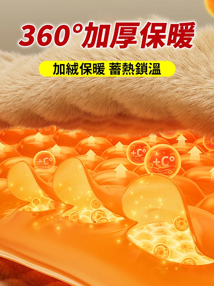 秋冬加厚加絨中老年女褲寬鬆高腰休閒褲