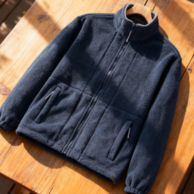 新款抓絨衣男女同款搖粒絨開襟領保暖夾克